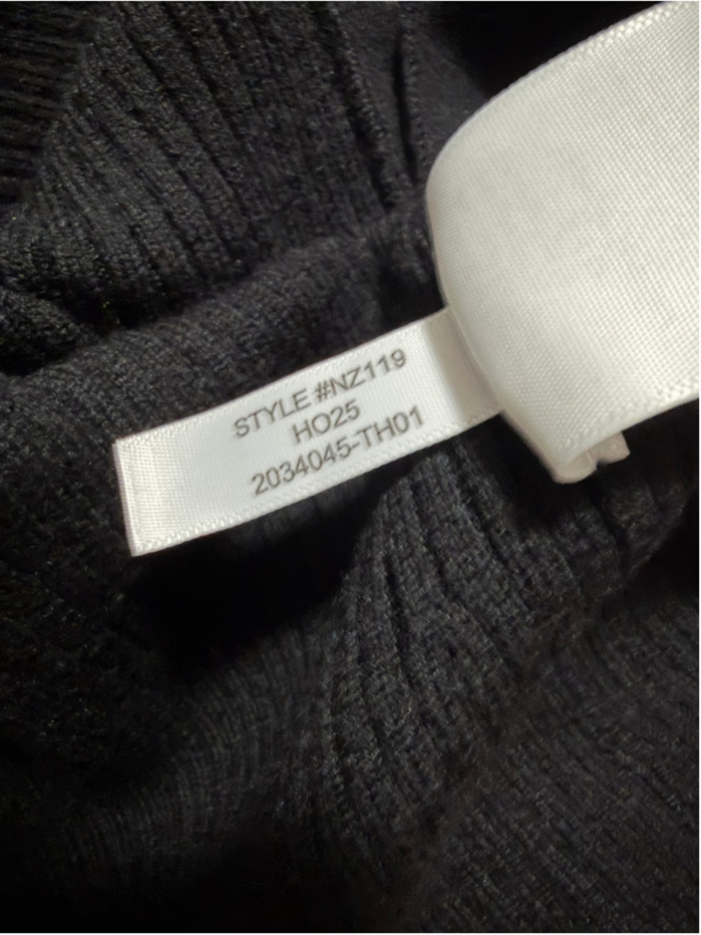 NWOT Madewell Whipstitched Longline Cardigan in Merino Blend black size medium - Picture 10 of 10